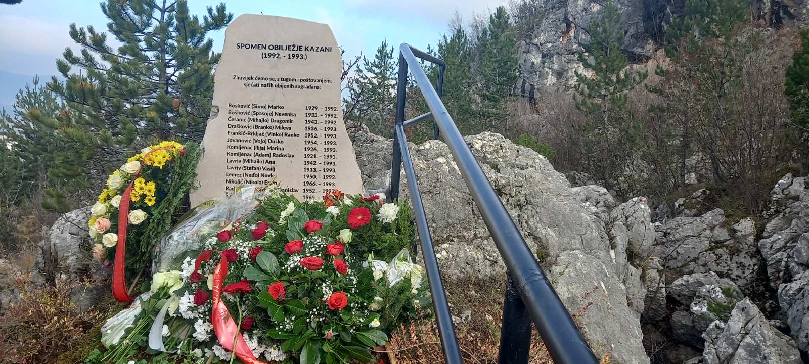 Na Kazanima kod Sarajeva otkriveno spomen-obilježje